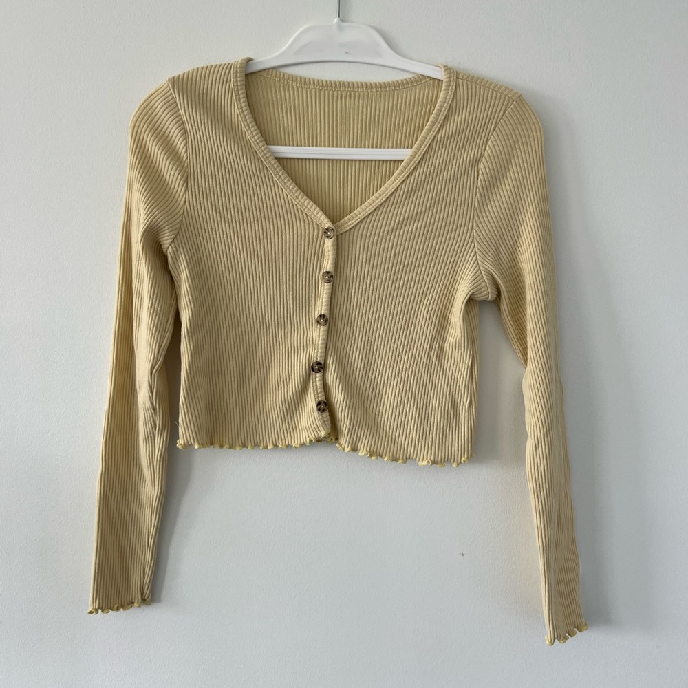 Muted Yellow Long Sleeve Shirt